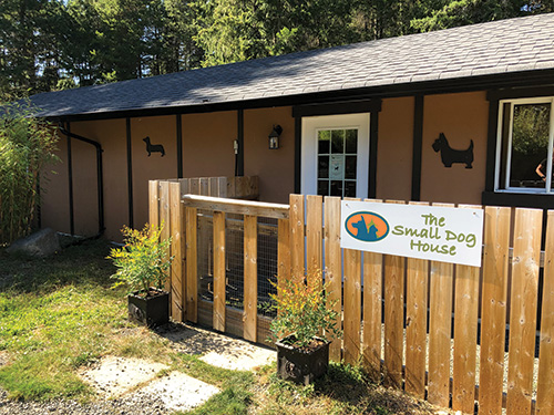 Front entrance of Small Dog House.